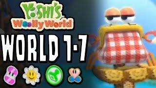Yoshi's Woolly World: Level 1-7 | 100% (Sunny Flowers, Stamp Patches, Wonder Wools & Full Health)