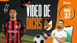 DICAS #37 RODADA | CARTOLA FC 2024 | TOP 3 NACIONAL EM 2023 | 2.822 PONTOS