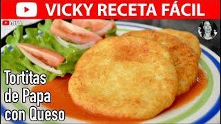 TORTITAS DE PAPA CON QUESO | #VickyRecetaFacil