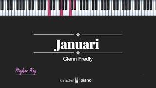 Januari (HIGHER KEY / FEMALE KEY) Glenn Fredly (KARAOKE PIANO)