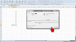 How to calculate mean and standard deviation in Excel