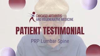 Chicago Arthritis Testimonial | James' PRP for Lumbar Spine