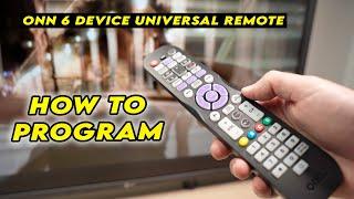 How to Program Your Onn 6 Device Universal Remote Control + CODE LIST