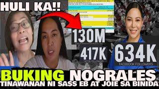 NOGRALES BIDA BIDA NAHULI ANG PINAKITA! SASS JOIE AT EB TINAWANAN SA FACEBOOK TIKTOK NA BANDERA!