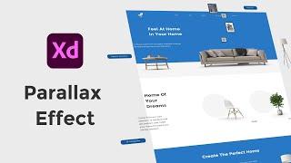 Furniture Store Website Design In Adobe Xd / Parallax Effect