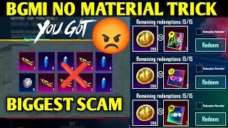 BIGGEST SCAM | NO MORE MATERIAL TRICK IN BGMI RS CRATE | TRICK TO COMPLETE OLD ACHIEVEMENT