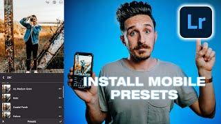 How to install presets to Lightroom Mobile! + FREE PRESET!