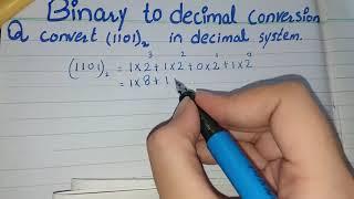 Binary to Decimal in Urdu, Binary to Decimal Conversion in Urdu