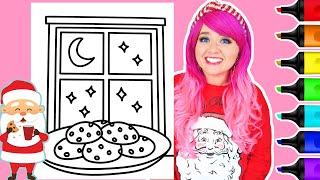 Coloring Chocolate Chip Cookies for Santa Christmas Coloring Page | Ohuhu Art Markers