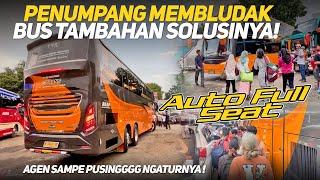 MUNCUL BUS TAMBAHAN DIKERAHKAN‼️CREW FULL SENYUM AGEN PUSINGGG‼️AUTO FULL SEAT MOMEN LIBURAN NATARU