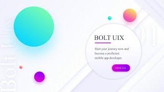 Bolt UiX  #flutter #swiftui #jetpackcompose #androiddeveloper #iosdeveloper #uiux #uidesign