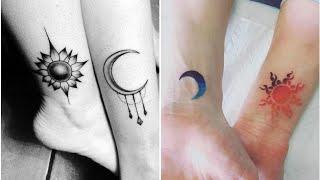 15+ Cute Sun & Moon Tattoo Design Ideas 2024 | BEST Sun & Moon Tattoos | Womens Tattoo Designs 2024