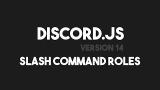 Discord.js v14 - Using Roles for Slash Command Choices