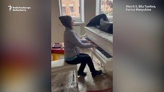Ukrainian Pianist Plays A Final Rendition Of Chopin In The Ruins Of Her House