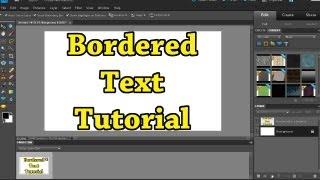 How to: Bordered Text in Photoshop (Elements)