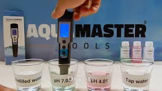 Aqua master tools P100 pH EC meter pH calibration ENG