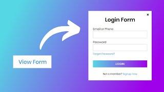 Popup Login Form Design in HTML & CSS | CodingNepal