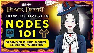 BLACK DESERT ONLINE How To Invest on Nodes 101 Beginner Guide Workers, Lodging 🟡 Arabella Elric 아라