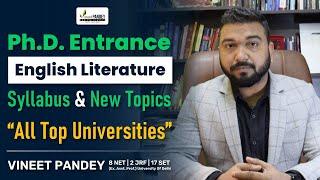 What Is Top Universities Syllabus of Phd Entrance English Literature? Jamia JNU DU BHU EFLU.