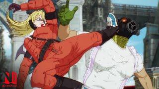 Dorohedoro | Multi-Audio Clip: Caiman and Nikaido's Epic Fight | Netflix Anime