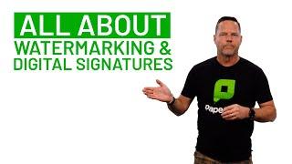 All about Watermarking and Digital Signatures