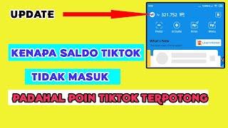 KENAPA SALDO TIKTOK LITE TIDAK MASUK KE DANA, OVO, DAN REKENING BANK