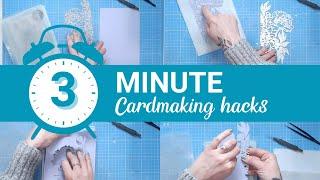 3 Minute Cardmaking Hack - Paper Piecing INTRICATE dies