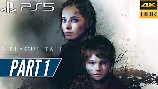 A PLAGUE TALE INNOCENCE (PS5) Walkthrough Gameplay PART 1 [4K 60FPS HDR] - No Commentary