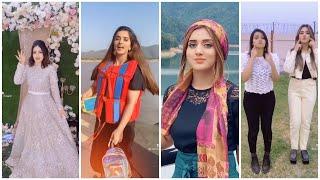 Jannat Mirza, Alishba Anjum and Saher Hayat tiktok videos 