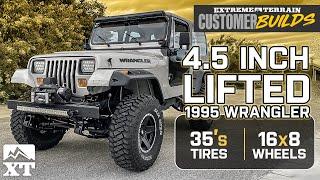 4.5" Lifted Wrangler with Mammoth Boulder Wheels & 0mm Offset | ExtremeTerrain Customer Builds