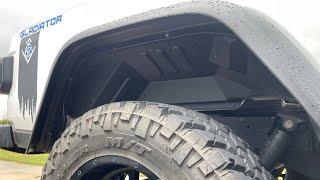 Rugged Ridge Rear Inner Fender Liner Install for the Jeep Gladiator