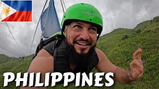 The Most Weird $10 Zipline In Kawasan Falls, Badian, Philippines 