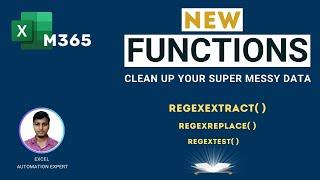 Brand New Excel REGEX Functions | Clean your messed up data