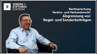 Rechtsprechung Vereins- und Verbandsrecht: #2 Abgrenzung von Regel- und Sonderbeiträgen