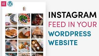 How to add Instagram feed in wordpress for free