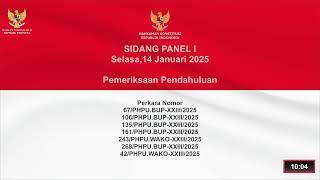 (Panel I) Sidang Perkara PHPU Gubernur, Bupati dan Walikota, Selasa, 14 Januari 2025.