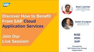 Discover How to Benefit from SAP Cloud Application Services