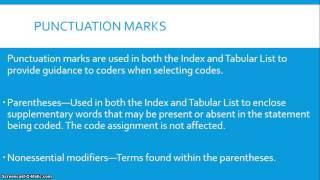 ICD 10 Coding Conventions