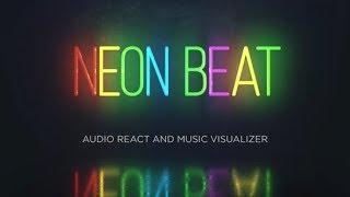 Audio React - Neon Music Visualizer | After Effects Template