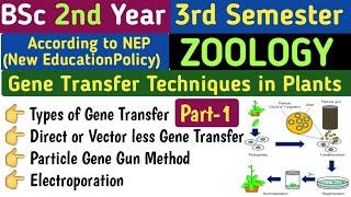 Gene Transfer in Hindi/Types of Gene Transfer/Particle Gun/Electroporation/Gene transfer Techniques