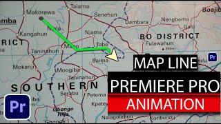Create ANIMATED MAP LINE In Adobe Premiere Pro cc - Tutorial