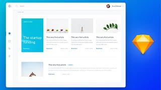 Design a Web App Dashboard UI in Sketch [Tutorial]