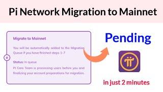Pi Network Migration to Mainnet Pending | Pi network 8 step pending solution
