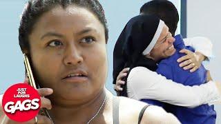 Nun Pranks People At Church | Just For Laughs Gags