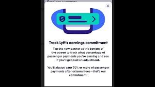 LYFT:You will always earn 70% or more of passenger payments.BS, external fees where Lyft gets you
