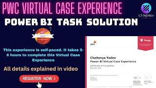 PwC Power BI Forage Virtual Case Experience || Solution || Free Certificate || Enroll ASAP 