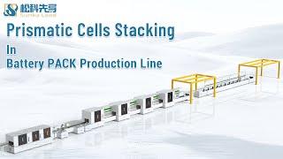 Prismatic Cells Stacking in Module Pack Production Line