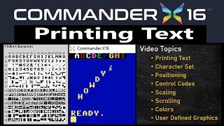 Commander X16 Tilemap, Tiles, Color Palette - Part One