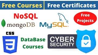 Udemy Free Certificate Courses Create Projects CSS3 MySQL DBMS NoSQL Cyber Security Online Classes