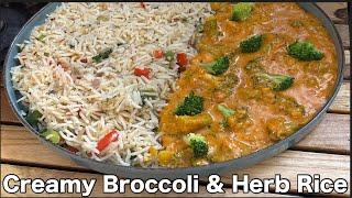 Creamy & Masala Broccoli With Herb Rice | Creamy broccoli Recipe| Herb Recipe | Creamy Broccoli Soup